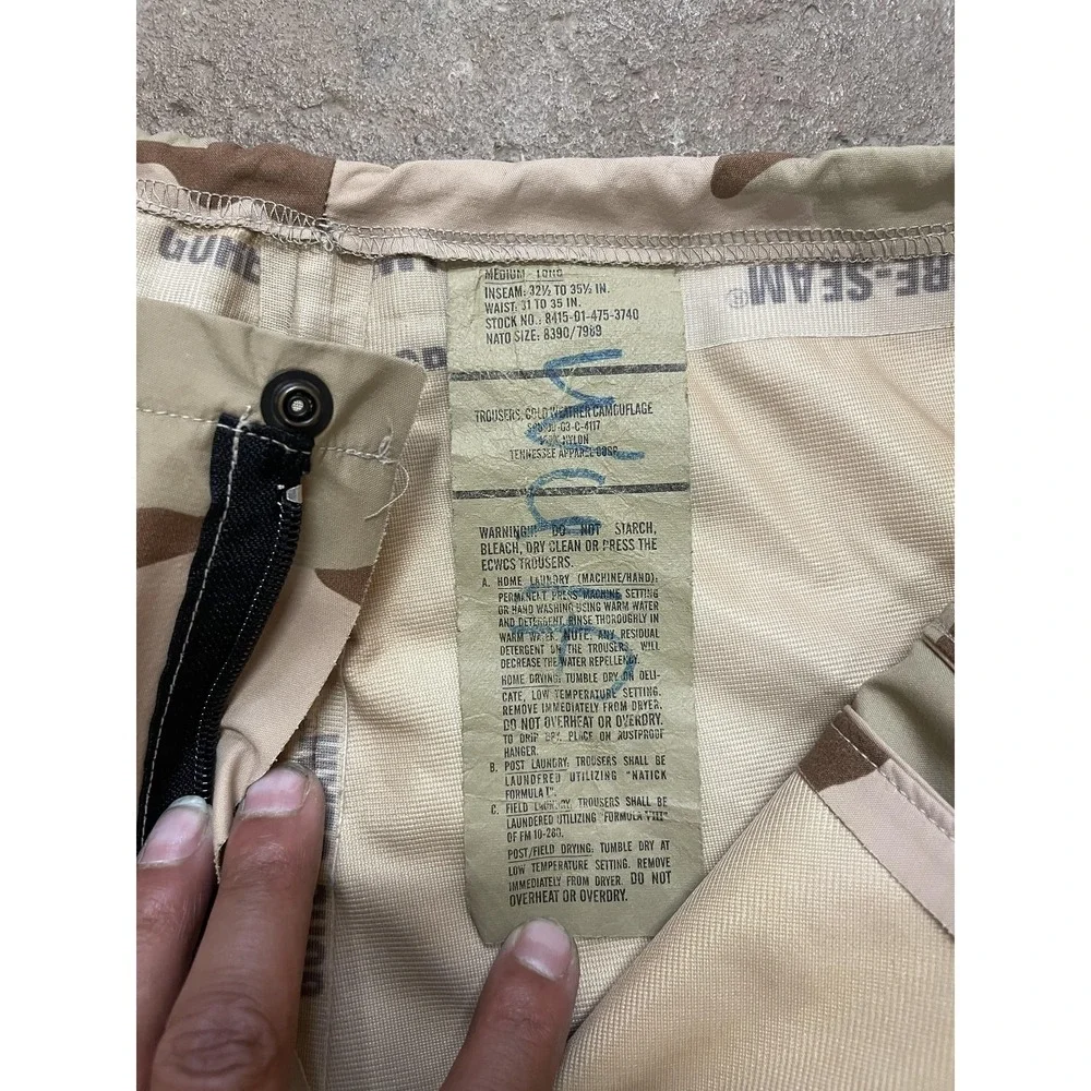 Tennessee Apparel Corp Pants Mens MT Desert Camo Gore-Tex‎ Snow Military ECWCS